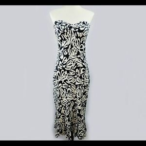 Diane Von Furstenberg - 100% Silk Strapless Dress